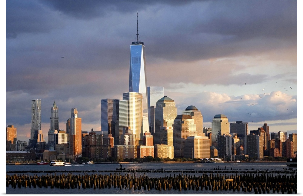USA, New York City, Manhattan, Lower Manhattan, One World Trade Center, Freedom Tower, Manhattan Financial District.