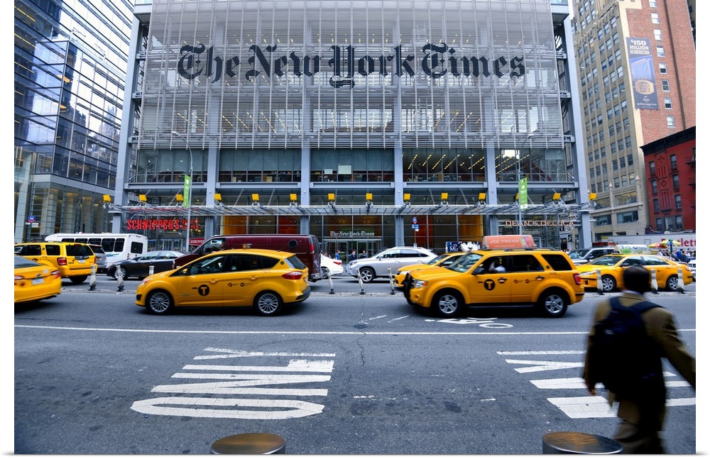 USA, New York City, Manhattan, Midtown, New York Times building on the 8th Avenue.