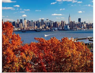 New York City, Manhattan skyline, view from New Jersey