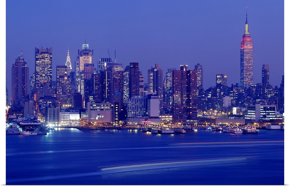 New York City, Manhattan skyline, view from New Jersey