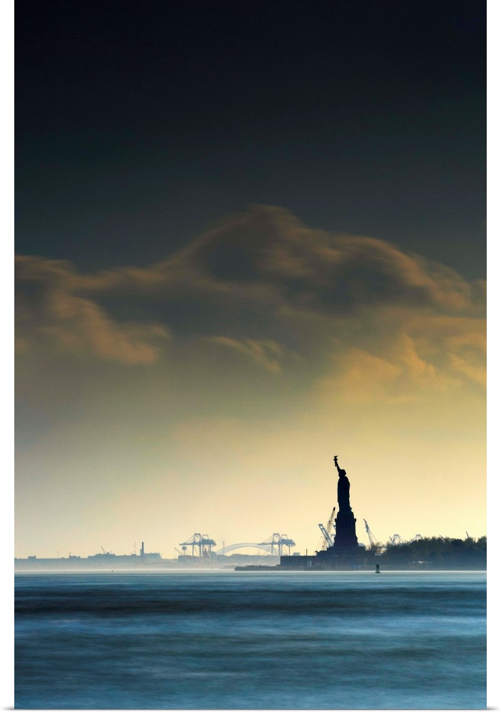 New York, New York City, Manhattan, Statue of Liberty.