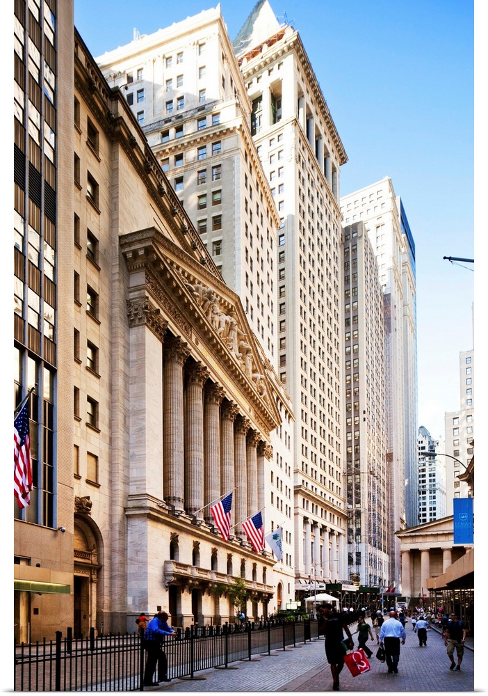 USA, New York City, Manhattan, Lower Manhattan, Wall Street, New York Stock Exchange.
