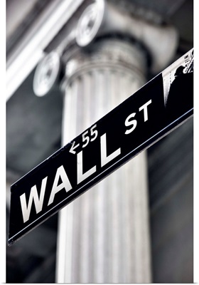 New York City, Manhattan, Wall Street, Wall Street sign