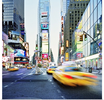 New York City, Times Square, Manhattan, Broadway Avenue and Times Square