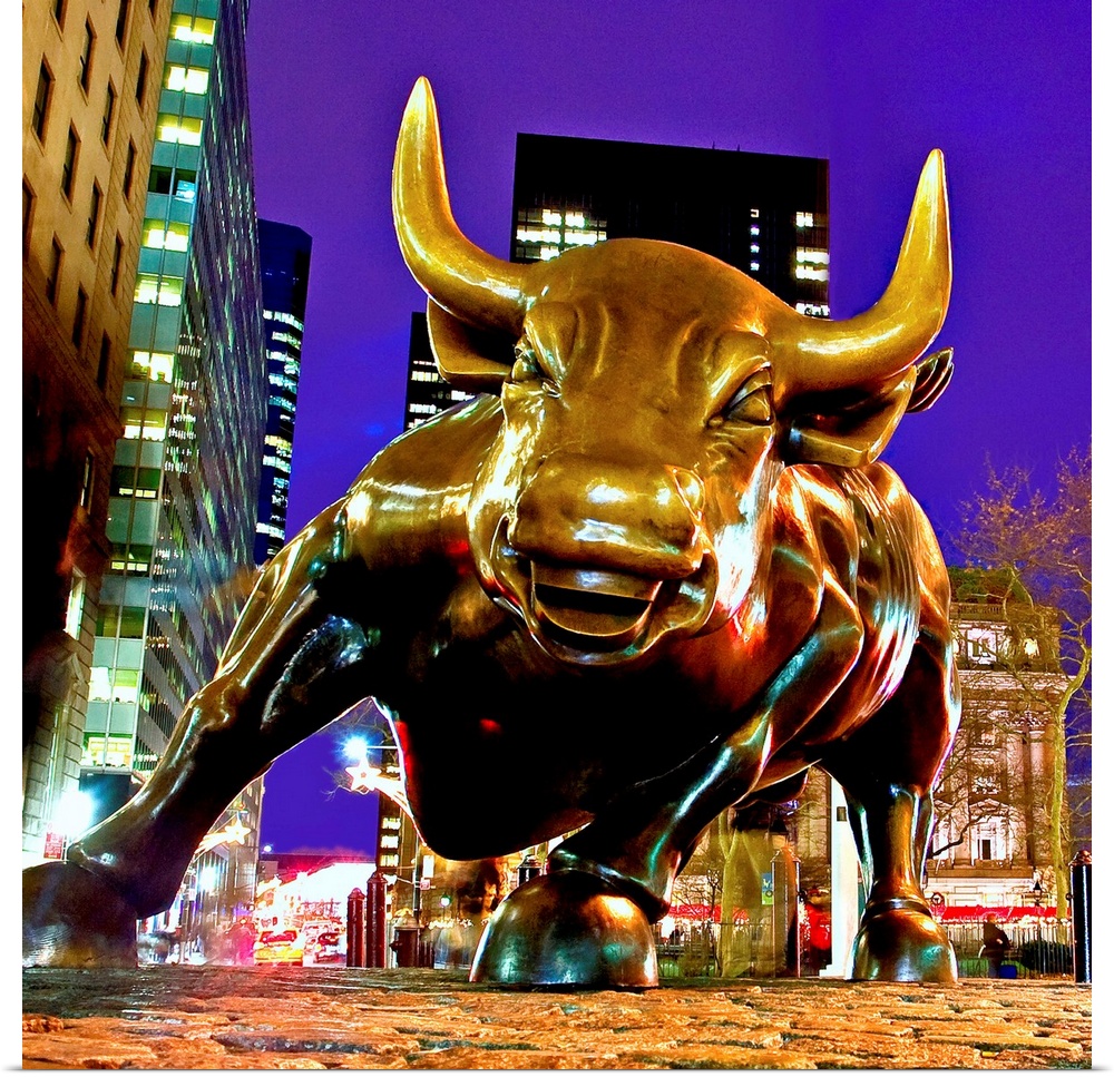 New York, New York City, Bowling Green, The Charging Bull, Financial district icon