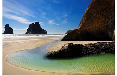 New Zealand, South Island, Nelson Bays, Wharariki beach, Golden Bay