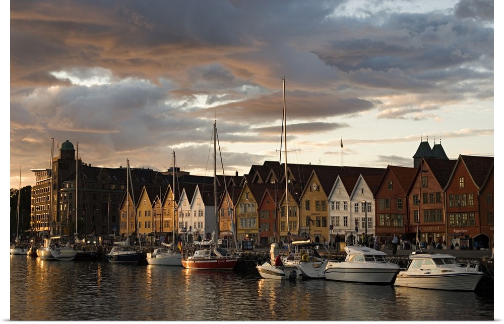 Norway, Hordaland, Scandinavia, Bergen, Bryggen (Hanseatic Quarter)