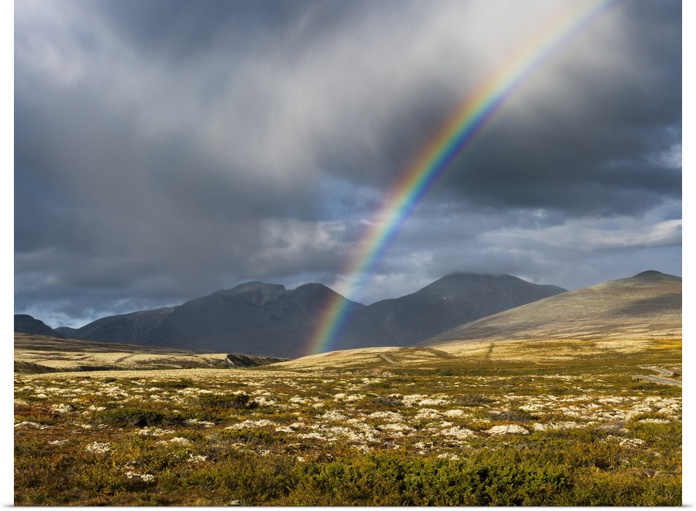 Norway, Rainbow, Rondane National Park, Scandinavia.