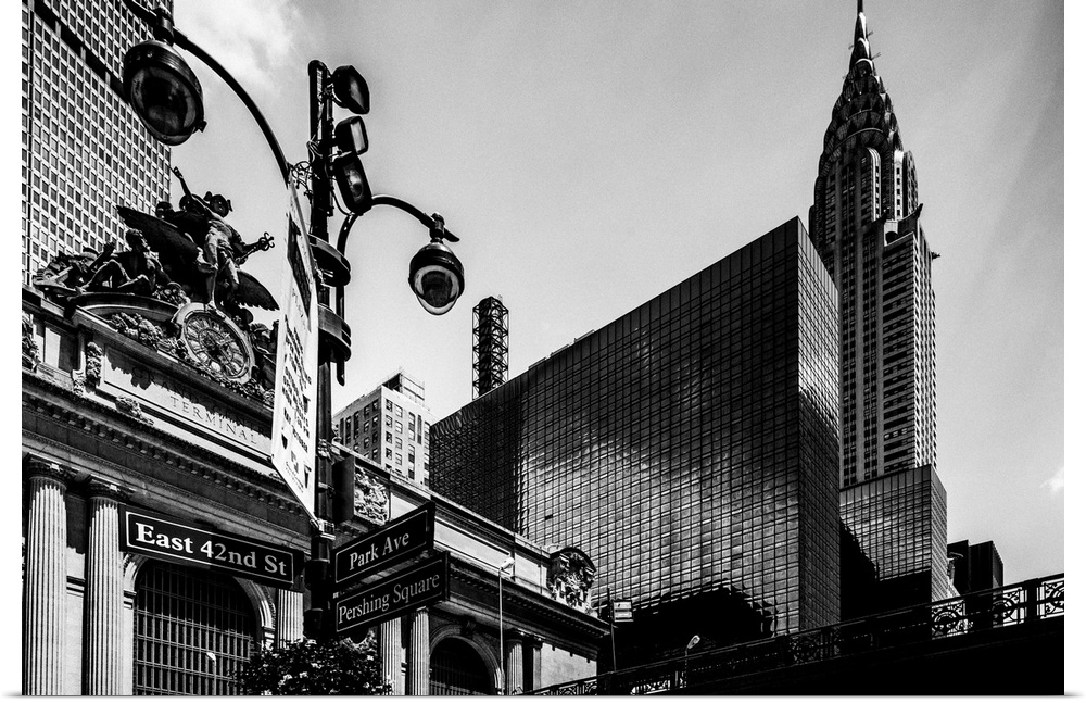 New York, New York City, Manhattan, Grand Central Terminal, The station and Chrysler Building.