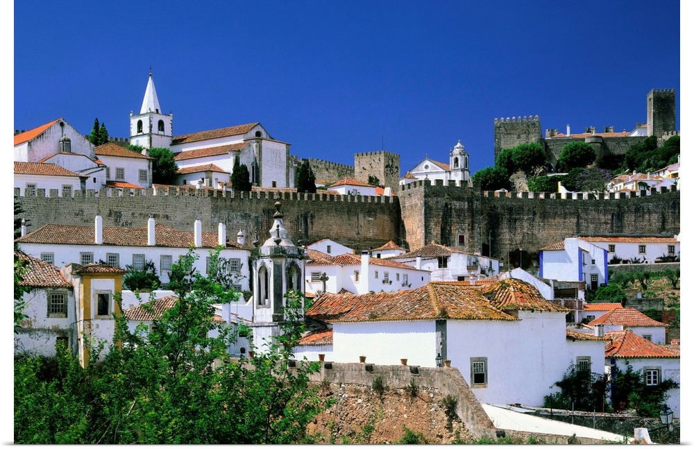 Portugal, Obidos, historical center and the castle