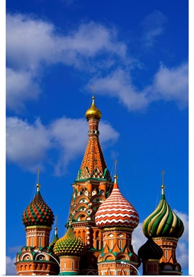Russia, Moscow, Red Square, St. Basil's Cathedral, Cathedral built in 1555-1561