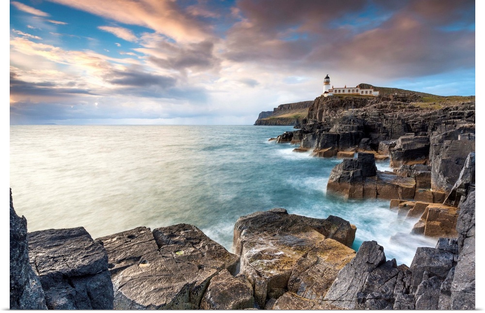 UK, Scotland, Great Britain, Highlands, Inner Hebrides, Isle of Skye, Neist Point Lighthouse, Milovaig.