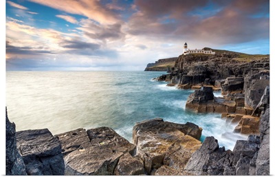 Scotland, Highlands, Inner Hebrides, Isle of Skye, Neist Point Lighthouse, Milovaig
