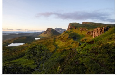 Scotland, Inner Hebrides, Isle of Skye, Highlands, Quiraing landslip