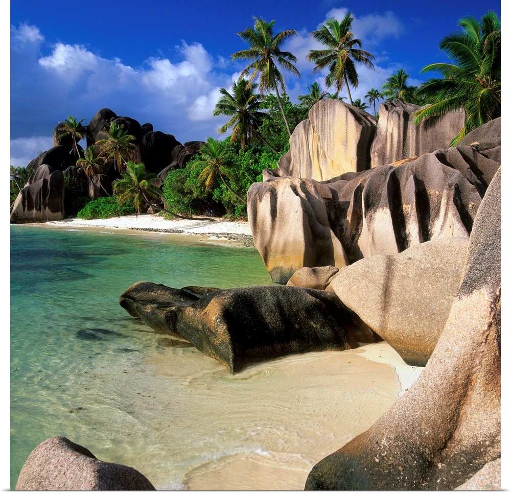 Seychelles, La Digue, Anse Source d'Argent.