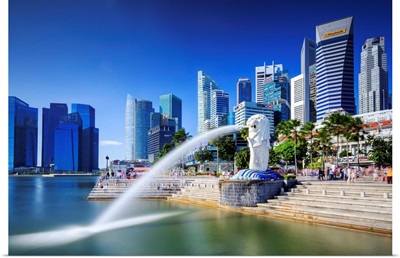 Singapore City, Merlion fountain