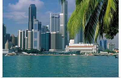 Southeast Asia, Singapore, Singapore city, skyline and Singapore River