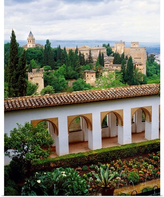 Spain, Andalucia, Granada, Alhambra, view from Generalife
