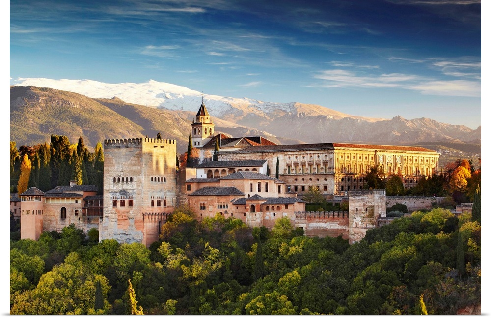 Spain, Andalusia, Mediterranean area, Granada district, Granada, Alhambra Palace, Alhambra Palace