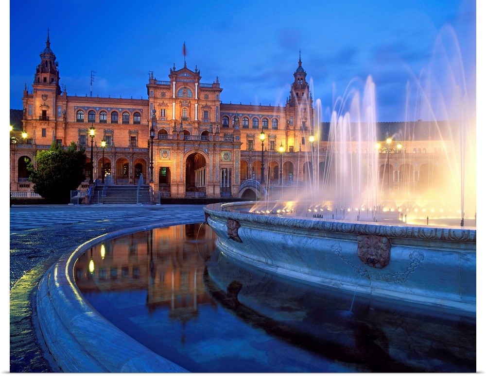 Spain, Espa.a, Andalusia, Andaluc.a, Sevilla, Plaza de Espa.a, square
