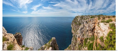 Spain, Balearic Islands, Mediterranean sea, Formentera, Far de la Mola Lighthouse
