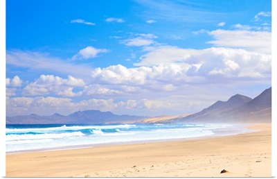 Spain, Canary Islands, Fuerteventura, Atlantic ocean, Jandia Peninsula, Cofete beach