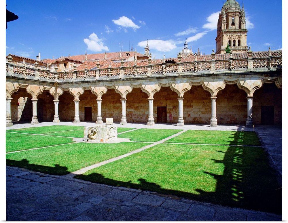 Spain, Castilla y Leon, Salamanca, Courtyard of the University