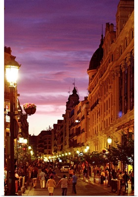 Spain, Madrid, Calle Mayor, Calle Mayor, view from Plaza del Sol