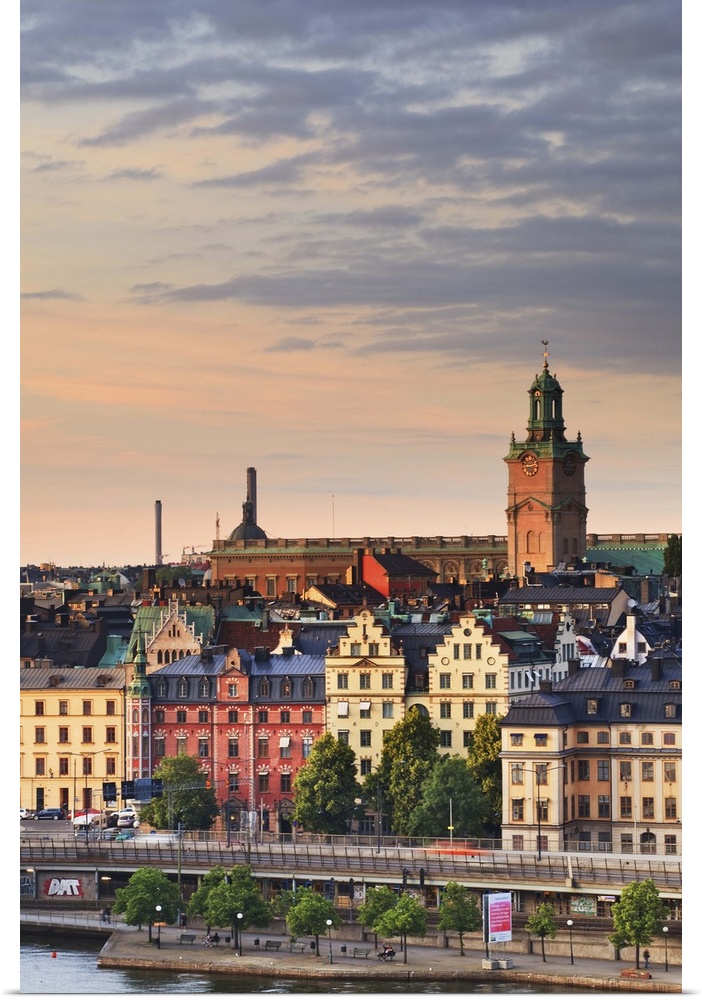 Sweden, Stockholm, Scandinavia, Gamla Stan, View from Monteliusvagen.