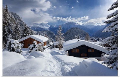 Switzerland, Valais, Alps, Blatten