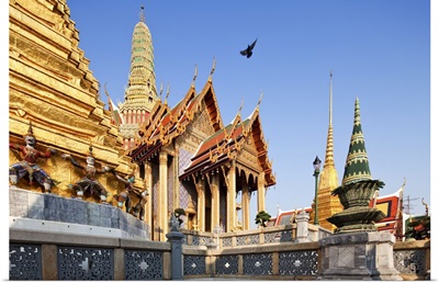 Thailand, Bangkok, Grand Palace, The Wat Phra Kaew, inside the Grand Palace complex