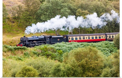 UK, England, Great Britain, A Steam Locomotive On The North Yorkshire Moors Railway