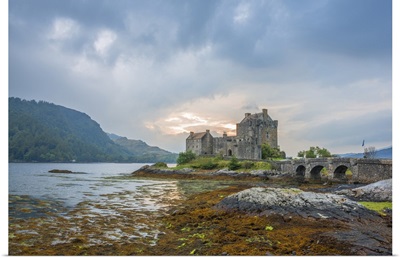 UK, Scotland, Loch Duich, Eilean Donan Castle, British Isles, Inverness-Shire