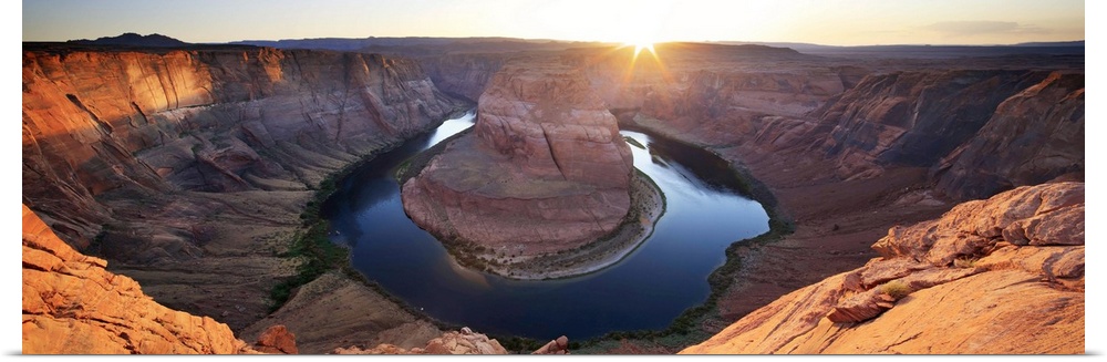 United States, Arizona, Page, Horseshoe Bend Canyon from the view point