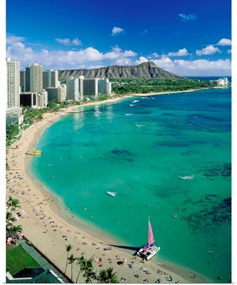 United States, Hawaii, Honolulu, Waikiki Beach