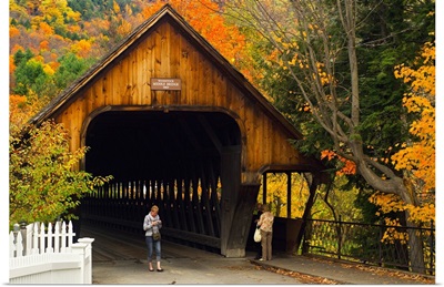 Vermont, Woodstock, covered bridge, 1969