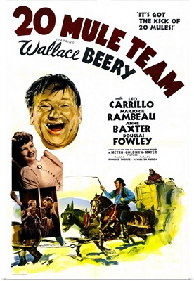 20 Mule Tem - Vintage Movie Poster