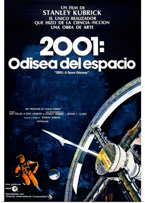 2001: A Space Odyssey, Spanish Language Poster Art, 1968