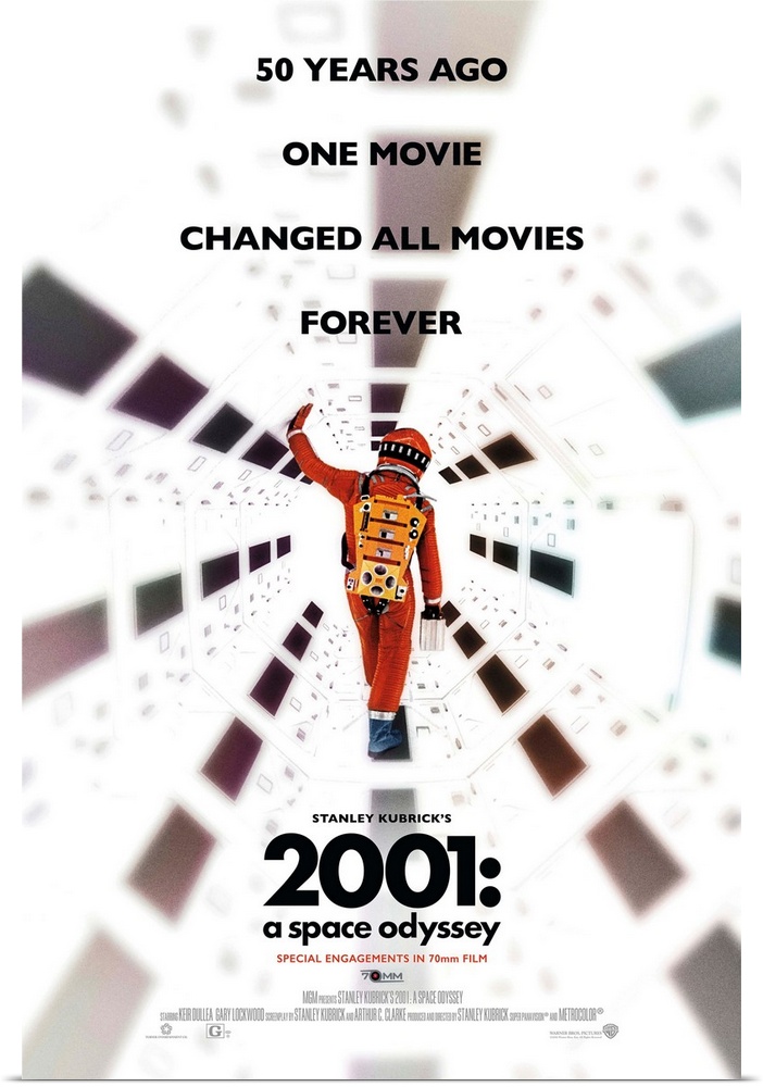 2001: A SPACE ODYSSEY, US poster for 2018 re-release, 1968.