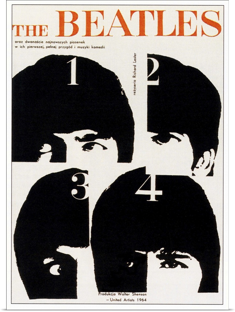 A Hard Day's Night, The Beatles-Clockwise From Top Left: John Lennon, George Harrison, Ringo Starr, Paul Mccartney On Poli...