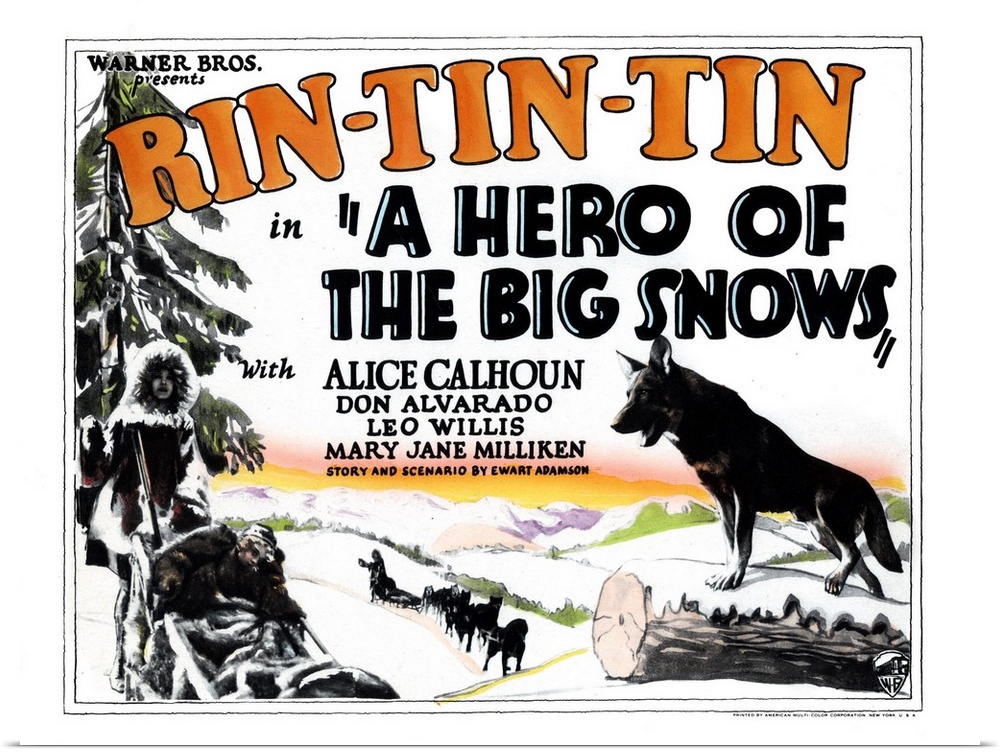 A Hero Of The Big Snows, Rin Tin Tin, 1926.