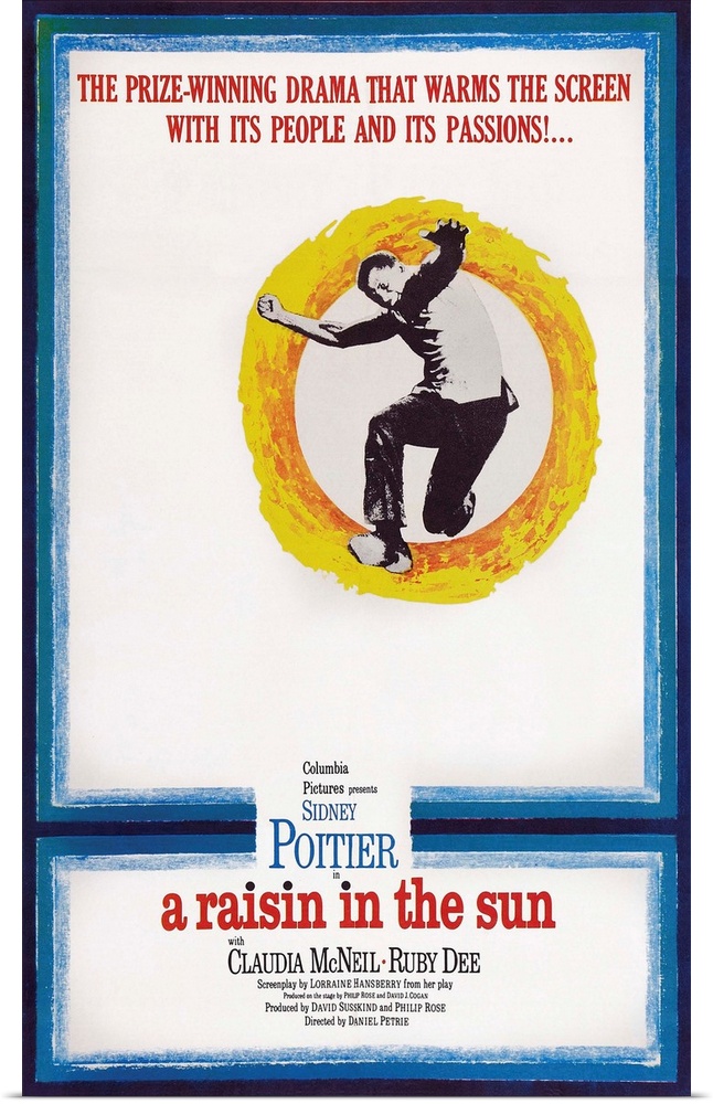 Retro poster artwork for the film A Raisin in the Sun.