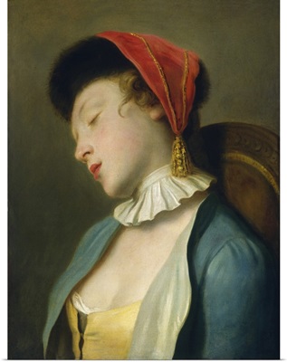 A Sleeping Girl by Pietro Rotari, 1760-62