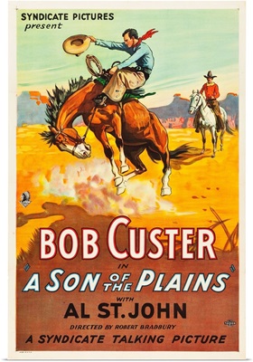 A Son Of The Plains - Vintage Movie Poster