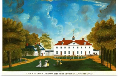 A View of Mount Vernon, by Anonymous painter, 1792