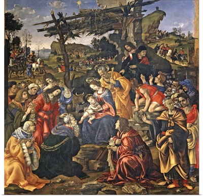 Adoration of the Magi, Renaissance painting by Filippo Lippi, 1596