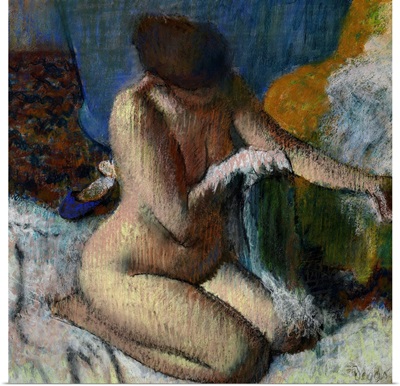 After the Bath, c. 1880-89, Pastel by French Impressionist Edgar Degas