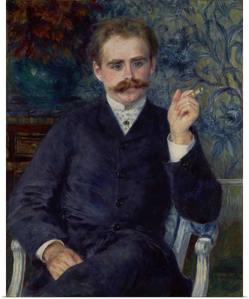 Albert Cahen d'Anvers, by Auguste Renoir, 1881, French impressionist painting, oil on canvas. Composer Albert Cahen d'Anve...