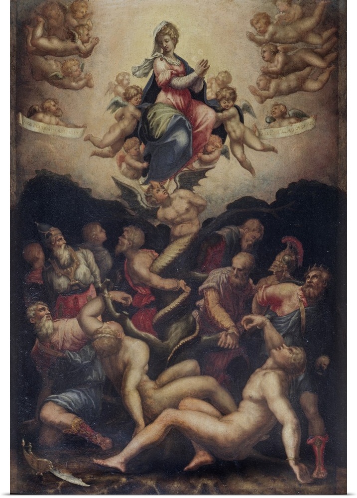 Allegory of the Conception (La Concezione di Nostra Donna), by Giorgio Vasari, 1541, 16th Century, tempera on wood