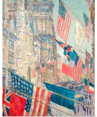 Allies Day, May 1917, by Childe Hassam, 1917